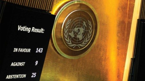 TOPSHOT - The results of a vote on a resolution for the UN Security Council to reconsider and ... TOPSHOT - The results of a vote on a resolution for the UN Security Council to reconsider and ...