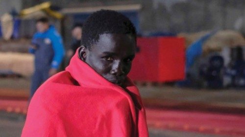 epa11338158 One of the 171 rescued migrants looks on upon arrival to Arguineguin Port in Gran ... epa11338158 One of the 171 rescued migrants looks on upon arrival to Arguineguin Port in Gran ...