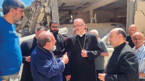 Il patriarca Pizzaballa a Gaza QUO-110 Il patriarca Pizzaballa a Gaza QUO-110