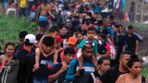 (FILES) Migrants arrive to Bajo Chiquito village, the first border control of the Darien Province in ... (FILES) Migrants arrive to Bajo Chiquito village, the first border control of the Darien Province in ...