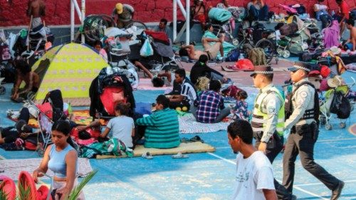 Migrants of different nationalities, mainly from Central and South America, who make up the ... Migrants of different nationalities, mainly from Central and South America, who make up the ...
