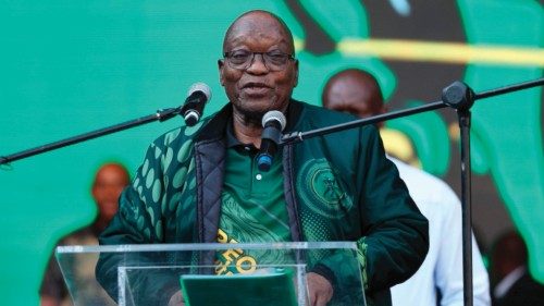 Former South African President and leader of the newly formed uMkhonto weSizwe (MK) Party, Jacob ... Former South African President and leader of the newly formed uMkhonto weSizwe (MK) Party, Jacob ...
