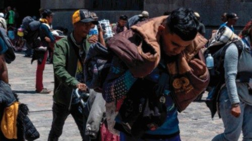 Venezuelan and Central American migrants arrive at the sanctuary of the Basilica of Guadalupe in ... Venezuelan and Central American migrants arrive at the sanctuary of the Basilica of Guadalupe in ...