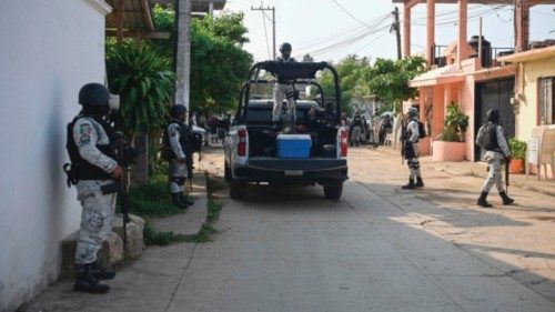 TOPSHOT - Members of the National Guard patrol during the general election in Lomas municipality, ... TOPSHOT - Members of the National Guard patrol during the general election in Lomas municipality, ...