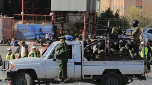 epa11396130 Houthi soldiers drive a vehicle while on patrol during a protest against the US and ... epa11396130 Houthi soldiers drive a vehicle while on patrol during a protest against the US and ...