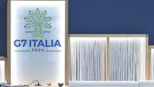 Journalist at work in the media center set up for the G7 Borgo Egnazia, Summit , Bari , Italy, 12 ... Journalist at work in the media center set up for the G7 Borgo Egnazia, Summit , Bari , Italy, 12 ...