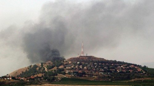 TOPSHOT - A photo taken from the southern Lebanese border town of Marjayoun on June 14, 2024 shows ... TOPSHOT - A photo taken from the southern Lebanese border town of Marjayoun on June 14, 2024 shows ...