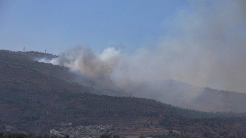 epa11409886 Smoke rises from a fire following strikes from Lebanon, near Kiryat Shmona, on the ... epa11409886 Smoke rises from a fire following strikes from Lebanon, near Kiryat Shmona, on the ...