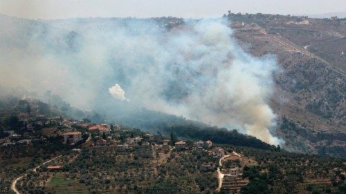 Smoke billows from fires ignited by Israeli shelling on the forested areas of the southern Lebanese ... Smoke billows from fires ignited by Israeli shelling on the forested areas of the southern Lebanese ...