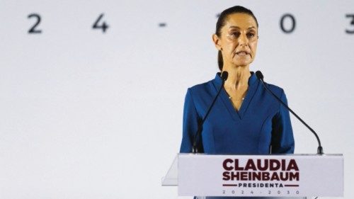 Mexican President-elect Claudia Sheinbaum announces members of her cabinet in Mexico City, Mexico, ...