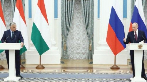 epa11459983 Hungarian Prime Minister Viktor Orban (L) and Russian President Vladimir Putin (R) ... epa11459983 Hungarian Prime Minister Viktor Orban (L) and Russian President Vladimir Putin (R) ...