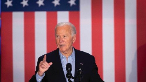 MADISON, WISCONSIN - JULY 05: President Joe Biden speaks to supporters during a campaign rally at ...