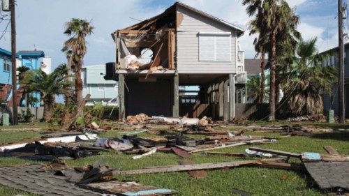A home stands battered after Hurricane Beryl moved through the area in Surfside Beach, Texas, U.S. ... A home stands battered after Hurricane Beryl moved through the area in Surfside Beach, Texas, U.S. ...