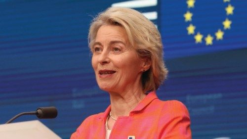 epa11442299 European Commission President Ursula von der Leyen during a news conference at the end ... epa11442299 European Commission President Ursula von der Leyen during a news conference at the end ...