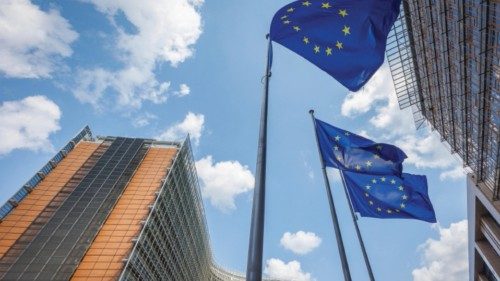 epa11483897 European Union flags flutter in front of the European Commission Berlaymont building ... epa11483897 European Union flags flutter in front of the European Commission Berlaymont building ...