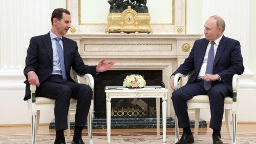 epa11495435 Russian President Vladimir Putin (R) meets with Syrian President Bashar al-Assad at the ... epa11495435 Russian President Vladimir Putin (R) meets with Syrian President Bashar al-Assad at the ...
