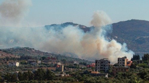 TOPSHOT - Smoke billows from a site targeted by the Israeli military in the southern Lebanese border ... TOPSHOT - Smoke billows from a site targeted by the Israeli military in the southern Lebanese border ...