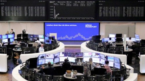 The German share price index DAX graph is pictured at the stock exchange in Frankfurt, Germany, ... The German share price index DAX graph is pictured at the stock exchange in Frankfurt, Germany, ...