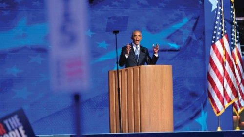 Former US President Barack Obama speaks on the second day of the Democratic National Convention ... Former US President Barack Obama speaks on the second day of the Democratic National Convention ...
