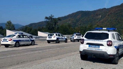 This handout photograph made available by the Ministry of Interior of Serbia shows Serbian Police ... This handout photograph made available by the Ministry of Interior of Serbia shows Serbian Police ...
