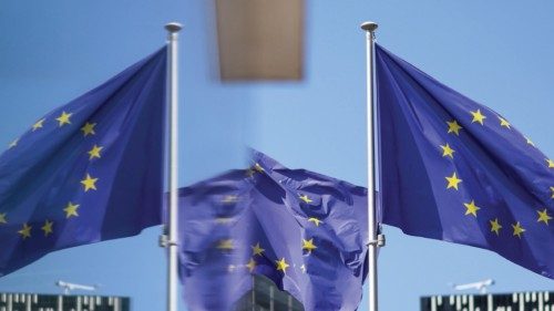 epa11559476 European Union flags fly in front of European Commission headquarters in the European ... epa11559476 European Union flags fly in front of European Commission headquarters in the European ...