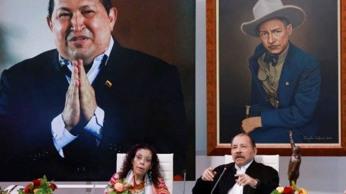 This handout picture released by the Nicaraguan Presidency shows Nicaraguan President Daniel Ortega ... This handout picture released by the Nicaraguan Presidency shows Nicaraguan President Daniel Ortega ...
