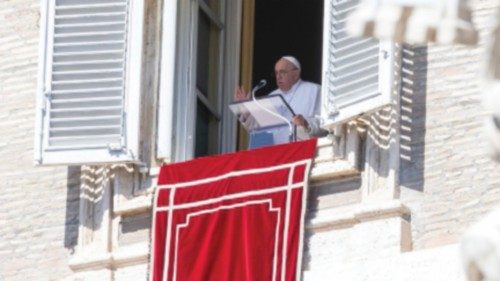 Pope Francis addresses the crowd from the window of the apostolic palace overlooking St Peter's ... Pope Francis addresses the crowd from the window of the apostolic palace overlooking St Peter's ...