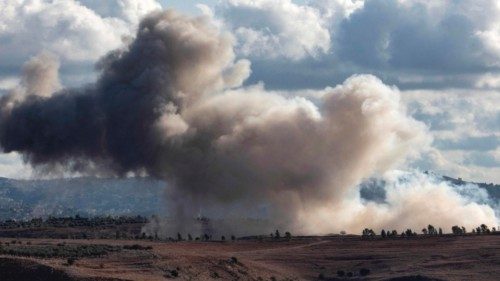 TOPSHOT - Smoke billows from the site of an Israeli strike that targeted the southern Lebanese ... TOPSHOT - Smoke billows from the site of an Israeli strike that targeted the southern Lebanese ...