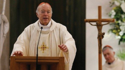 Cardinal Robert W. McElroy of San Diego gives the homily as he celebrates a Mass of thanksgiving at ... Cardinal Robert W. McElroy of San Diego gives the homily as he celebrates a Mass of thanksgiving at ...