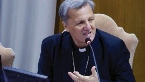 Cardinals Jean-Claude Hollerich (L) and Mario Grech during the retreat for praise, welcome and ... Cardinals Jean-Claude Hollerich (L) and Mario Grech during the retreat for praise, welcome and ...