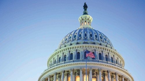 (FILES) The dome of the US Capitol is seen at dusk in Washington, DC on November 13, 2023. For the ... (FILES) The dome of the US Capitol is seen at dusk in Washington, DC on November 13, 2023. For the ...