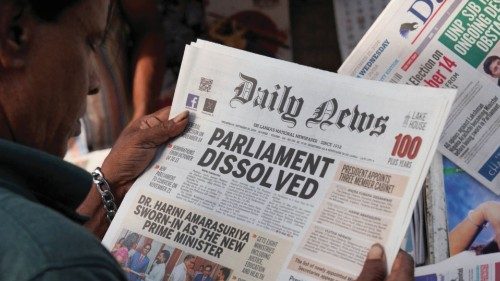A person reads a newspaper following the appointment of Harini Amarasuriya as the new Prime Minister ... A person reads a newspaper following the appointment of Harini Amarasuriya as the new Prime Minister ...
