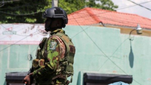 A Kenyan police officer patrols as the country is facing emergency food insecurity while immersed in ... A Kenyan police officer patrols as the country is facing emergency food insecurity while immersed in ...