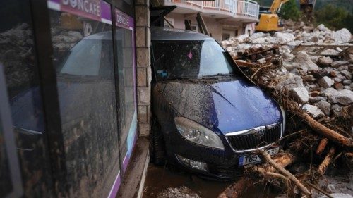 epa11642902 A view shows debris and damage caused by the flash floods in Donja Jablanica, Bosnia and ... epa11642902 A view shows debris and damage caused by the flash floods in Donja Jablanica, Bosnia and ...