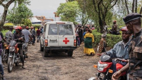 A rescue ambulance drives to the shores of Lake Kivu after a boat ferrying passengers and goods from ... A rescue ambulance drives to the shores of Lake Kivu after a boat ferrying passengers and goods from ...