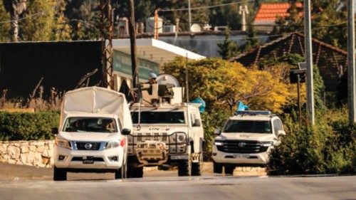 Vehicles from he United Nations Interim Force in Lebanon (UNIFIL) patrol in Marjayoun in southern ... Vehicles from he United Nations Interim Force in Lebanon (UNIFIL) patrol in Marjayoun in southern ...
