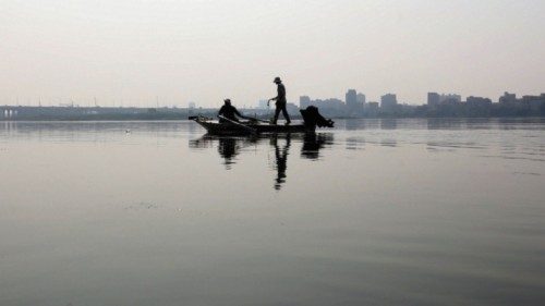 A man fishes from a boat on the River Nile in Cairo, Egypt, October 14, 2024. REUTERS/Mohamed Abd El ... A man fishes from a boat on the River Nile in Cairo, Egypt, October 14, 2024. REUTERS/Mohamed Abd El ...