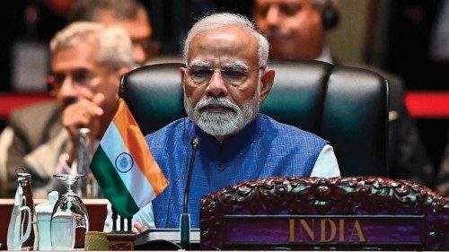 India's Prime Minister Narendra Modi attends the 19th East Asia Summit during the 44th and 45th ...