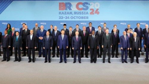 This handout picture provided by the Palestinian Authority's press office (PPO) shows Russian ...