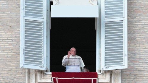 Pope Francis waves from the window of the apostolic palace overlooking St. Peter's square during the ... Pope Francis waves from the window of the apostolic palace overlooking St. Peter's square during the ...