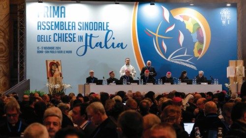 Participants gather during the opening of the First Synodal Assembly of the Catholic Churches at San ... Participants gather during the opening of the First Synodal Assembly of the Catholic Churches at San ...