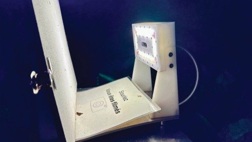 A solar-powered station designed to take a photo every 10 seconds of insects attracted by UV light ... A solar-powered station designed to take a photo every 10 seconds of insects attracted by UV light ...