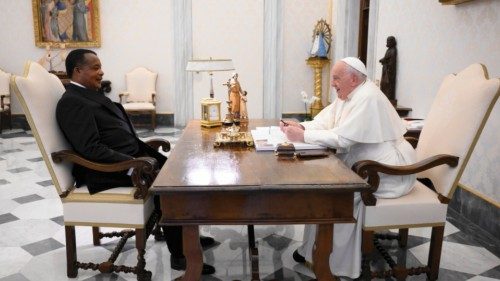 Udienza al presidente della Repubblica del Congo QUO-267 Udienza al presidente della Repubblica del Congo QUO-267
