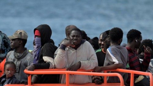 epa11741793 The Maritime Rescue ship Salvamar Acrux rescues 165 migrants from another vessel, some ... epa11741793 The Maritime Rescue ship Salvamar Acrux rescues 165 migrants from another vessel, some ...