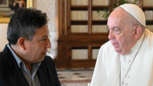  Udienza al vice-presidente  dello Stato Plurinazionale della Bolivia  QUO-272