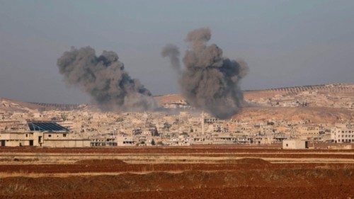 Smoke billows the the Syrian town of Suran, between Aleppo and Hama, on December 3, 2024. ... Smoke billows the the Syrian town of Suran, between Aleppo and Hama, on December 3, 2024. ...