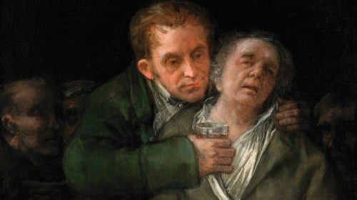 Francisco Jose de Goya y Lucientes; Self-Portrait with Dr. Arrieta; 1820; Oil on canvas; 45 1/8 x 30 ... Francisco Jose de Goya y Lucientes; Self-Portrait with Dr. Arrieta; 1820; Oil on canvas; 45 1/8 x 30 ...