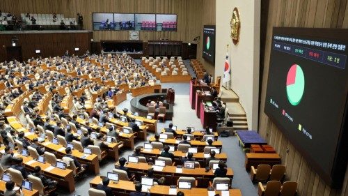epa11771786 A general view during a session of the National Assembly in Seoul, South Korea, 12 ... epa11771786 A general view during a session of the National Assembly in Seoul, South Korea, 12 ...