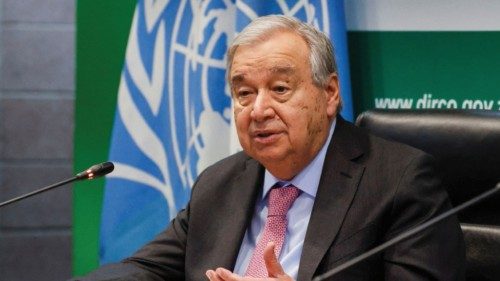 United Nations Secretary-General Antonio Guterres speaks during a press conference with South ... United Nations Secretary-General Antonio Guterres speaks during a press conference with South ...