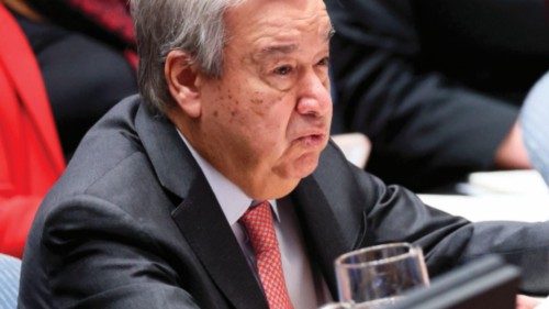 United Nations Secretary-General Antonio Guterres attends a UN Security Council Session on ... United Nations Secretary-General Antonio Guterres attends a UN Security Council Session on ...